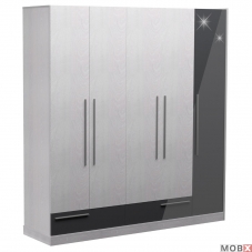 Dulap Florena D5 gri lucios