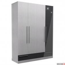 Dulap Florena D4 gri lucios