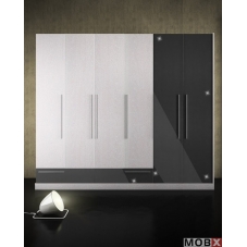 Dulap Florena D6 gri lucios