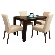 Set masă Ada 120 cu 4 scaune Maya stofă